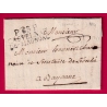 MARQUE P63P CASTELNAU DE MAGNOAC HAUTES PYRENEES 1817 POUR BAYONNE BASSES PYRENEES INDICE 17 38X16.5 LETTRE COVER