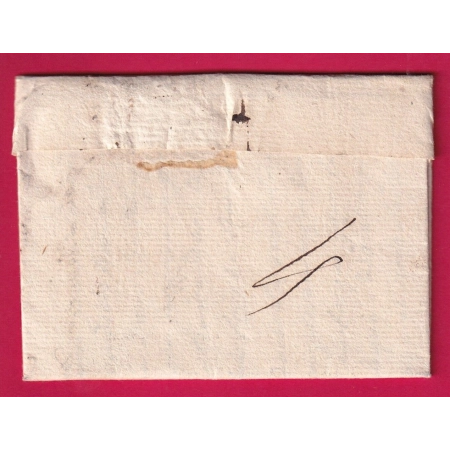 MARQUE P63P CASTELNAU DE MAGNOAC HAUTES PYRENEES 1817 POUR BAYONNE BASSES PYRENEES INDICE 17 38X16.5 LETTRE COVER