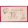 CAD TYPE 13 ST HIPPOLYTE DU FORT GARD BOITE RURALE A LASSALLE + DECIME RURAL POUR AUBENAS ARDECHE 1838 LETTRE COVER