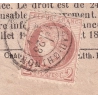 N°51 SEUL SUR AVIS CONTRIBUTION CAD TYPE 17 CHATEAU CHINON NIEVRE 1874 LETTRE COVER