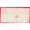 N°56 CAD ROUGE DES IMPRIMES PP PARIS 1874 POUR LIGNY EN BARROIS MEUSE LETTRE COVER