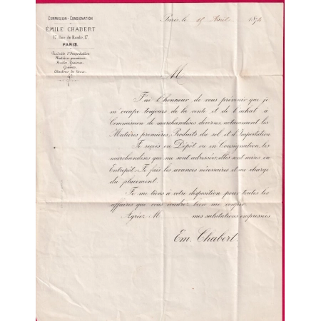 N°56 CAD ROUGE DES IMPRIMES PP PARIS 1874 POUR LIGNY EN BARROIS MEUSE LETTRE COVER