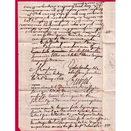 MARQUE ST GERMAIN SEINE ET OISE 1723 ST GERMAIN EN LAYE LENAIN N°1 INDICE 14 POUR RIOM PUY DE DOME LETTRE COVER