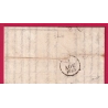 DOUBLE CURSIVE 63 CAUTERETS ARGELLEZ HAUTES PYRENEES POUR BORDEAUX 1828 INDICE 20 LETTRE COVER