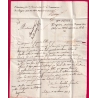 LETTRE ADRESSEE AU BAGNE DE TOULON MARQUE P29P BAGNOLS GARD 1825 POUR TOULON VAR CENSURE DANS TEXTE  LETTRE COVER