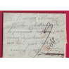 MARQUE 19 CORTE CORSE 1810 TEXTE MILITAIRE ARMEE DE LA MEDITERRANEE POUR ETERCY ANNECY DPT DU MONT BLANC HAUTE SAVOIE