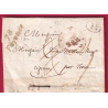 CURSIVE 78 FAYENCE EN BLEU SIGNE BAUDOT 1833 + CAD TYPE 12 DRAGUIGNAN EN ROUGE POUR VENCE INDICE 20 LETTRE COVER