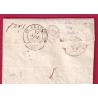 CURSIVE 78 FAYENCE EN BLEU SIGNE BAUDOT 1833 + CAD TYPE 12 DRAGUIGNAN EN ROUGE POUR VENCE INDICE 20 LETTRE COVER