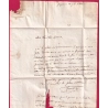 CURSIVE 78 FAYENCE EN BLEU SIGNE BAUDOT 1833 + CAD TYPE 12 DRAGUIGNAN EN ROUGE POUR VENCE INDICE 20 LETTRE COVER