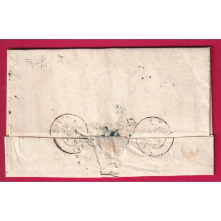 CAD TYPE 13 VENCE VAR BOITE RURALE L GARROS DECIME RURALE POUR GRASSE ALPES MARITIMES 1842 LETTRE COVER