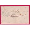 FRANCHISE INSPECTION DES POSTES TARBES HAUTES PYRENEES1863 POUR ST SAUVEUR LETTRE COVER