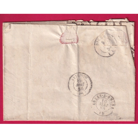 N°14 BLEU LAITEUX PC 909 BARRE DE POSITION COLMAR LES ALPES HAUTES ALPES POUR ARLES INDICE 12 LETTRE COVER