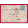N°60 GC 2565 MOULINS ALLIER CAD TYPE 18 POUR PARIS 1875 LETTRE COVER