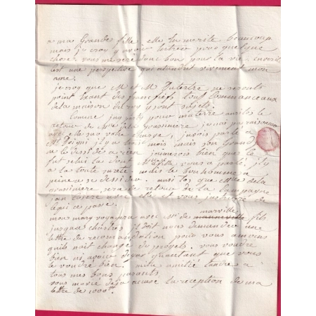 MARQUE RARE CAS DE REEXPEDITION 18EME DU MANS SARTHE 1772  + P COURONNE DE PARIS REEXP A COMPIEGNE OISE LETTRE COVER