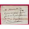 FRANCHISE PREFET MARITIME 6EME ARROND TOULON VAR 1806 POUR DRAGUIGNAN AU DOS MARINE ET COLONIES LETTRE COVER