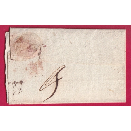 DOUBLE CURSIVE 72 ISLE ADAM BEAUMONT SEINE ET OISE EN PORT PAYE POUR PONTOISE INDICE 19 LETTRE COVER