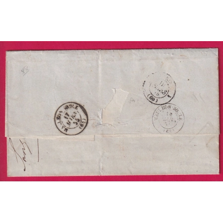 N°14 BLEU LAITEUX X2 PC 253 BARCUS BASSES PYRENEES POUR PARIS INDICE 20 LETTRE COVER