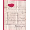 MARQUE MANUSCRIT DE GRAY HAUTE SAONE 1724 1ERE DATE VUE LENAIN N°1 POUR DIJON PUIS LYON LETTRE COVER