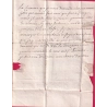 MARQUE MANUSCRIT DE GRAY HAUTE SAONE 1724 1ERE DATE VUE LENAIN N°1 POUR DIJON PUIS LYON LETTRE COVER