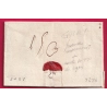 MARQUE FRANCHE DE GRAY HAUTE SAONE LENAIN N°3 + 5 POUR MARSEILLE INDICE 15 LETTRE COVER