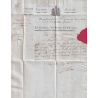 FRANCHISE MANUSCRIT LE GENERAL CMDT LA 11E DIV MILITAIRE BAYONNE BASSES PYRENEES 1798 SIGNE LE GENERAL HUET POUR PARIS