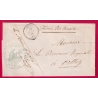 CAD TYPE 22 ARTIX BASSES PYRENEES FRANCHISE LE MAIRE D'ARTIX POUR ORTHEZ 1868 LETTRE COVER