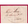 TAXE TAMPON 10 EN ROUGE RARE + CAD TYPE 12 PAU EN ROUGE BASSES PYRENEES POUR PARIS 1831 LETTRE COVER