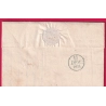 TAXE TAMPON 10 EN ROUGE RARE + CAD TYPE 12 PAU EN ROUGE BASSES PYRENEES POUR PARIS 1831 LETTRE COVER