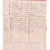 TAXE TAMPON 10 EN ROUGE RARE + CAD TYPE 12 PAU EN ROUGE BASSES PYRENEES POUR PARIS 1831 LETTRE COVER