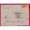 N°38 GC 2240 MARSEILLE POUR CIVITA VECCHIA ITALIE 1875 LETTRE COVER