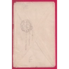REPRISE DU COURRIER APRES LE SIEGE N°46B CONVOYEUR STATION TROUVILLE DEAUVILLE CALVADOS POUR PARIS LETTRE COVER