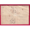 CACHET ARRIVE SPECIAL AJACCIO CORSE 1819 DEPART ANTIBES VAR ALPES MARITIMES LETTRE COVER