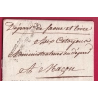 FRANCHISE ADMINISTRATION  DU MOUVEMENT DES ARMEES DE TERRE AN 3 1795 POUR MACON LETTRE COVER
