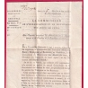FRANCHISE ADMINISTRATION  DU MOUVEMENT DES ARMEES DE TERRE AN 3 1795 POUR MACON LETTRE COVER