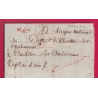 FRANCHISE MINISTRE INTERIEUR 2E DIV PARIS AN2 1794 SIGNE PARE AU TAMPON POUR CHATILLON SUR CHALARONNE AIN LETTRE COVER