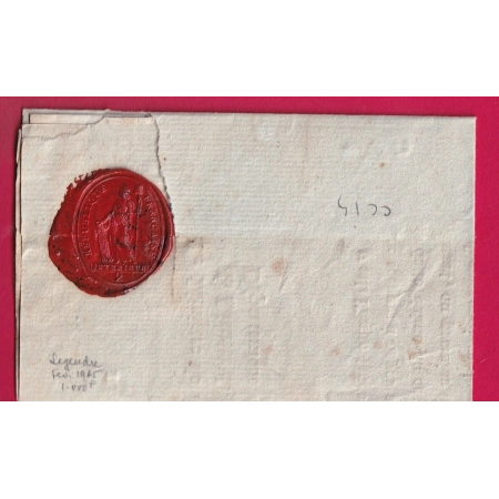 FRANCHISE MINISTRE INTERIEUR 2E DIV PARIS AN2 1794 SIGNE PARE AU TAMPON POUR CHATILLON SUR CHALARONNE AIN LETTRE COVER