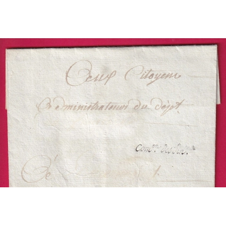 FRANCHISE COMMISSION DES FINANCES 1794 LETTRE COVER