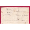 MARQUE SARDE MONACO 1835 POUR NICE ALPES MARITIMES LETTRE COVER