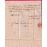 MARQUE SARDE PP NIZZA VIA DI MARE EN ROUGE 1837 ALPES MARITIMES POUR SAN REMO MAGISTRAT SANITAIRE LETTRE COVER