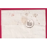 MARQUE 53 LIGNY MEUSE + DECIME RURAL ROUGE ET NOIR POUR TROYES 1830 LETTRE COVER