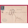 N°4 GRILLE STRASBOURG BAS RHIN TAXE MANUSCRIT 25 POUR BARR SIGNE CALVES MENTION POIDS 8 GRAMMES LETTRE COVER