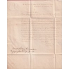N°4 GRILLE STRASBOURG BAS RHIN TAXE MANUSCRIT 25 POUR BARR SIGNE CALVES MENTION POIDS 8 GRAMMES LETTRE COVER