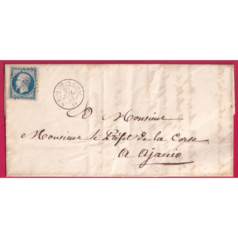 N°10 PC 3060 ST FLORENT EN CORSE POUR AJACCIO LETTRE COVER