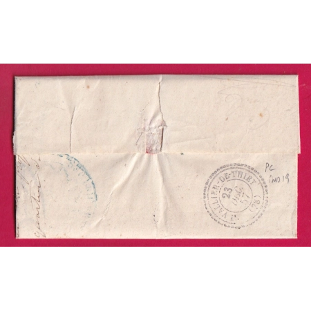 CAD TYPE 22 ESCRAGNOLLES VAR ALPES MARITIMES T15 GRASSE TAXE LOCALE 1 POUR ST VALLIER DE THIEY LETTRE COVER