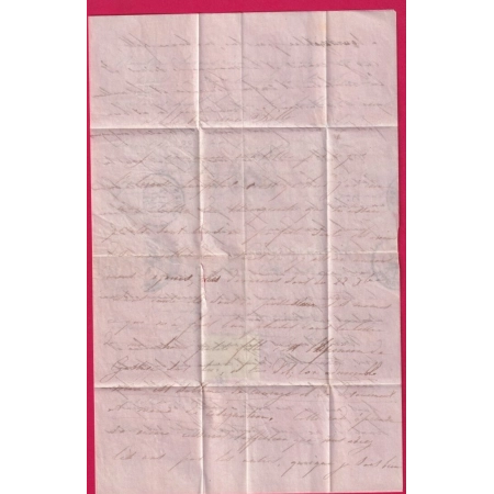 TENTATIVE ENTREE  GC 209 AUBIGNY SUR NERE CHER 6 JANVIER 1871 POUR PARIS TRANSIT TOURS 12 JANVIER 1871 LETTRE COVER