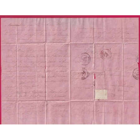 TENTATIVE ENTREE  GC 209 AUBIGNY SUR NERE CHER 6 JANVIER 1871 POUR PARIS TRANSIT TOURS 12 JANVIER 1871 LETTRE COVER