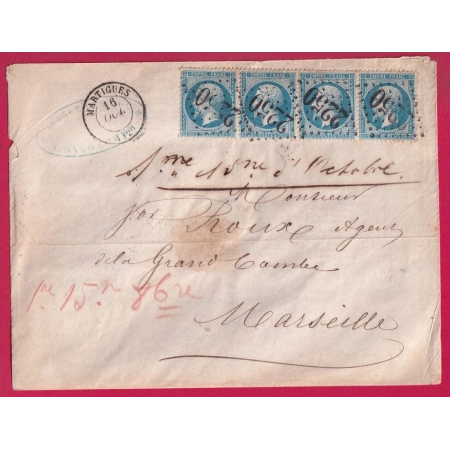 N°22 GC 2250 MARTIGUES BOUCHES DU RHONE POUR MARSEILLE LETTRE COVER