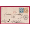 N°59 60 PARIS ETOILE 24 R DE CLERY POUR NAPLES ITALIE ITALIA LETTRE COVER