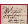 RARE MARQUE RECOMMANDEE 78 TOULON SUR MER VAR POUR DRAGUIGNAN 1827 LETTRE COVER