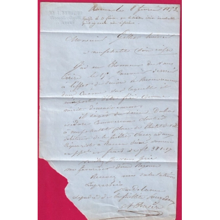 N°4 PC 2738 ROUEN TTB POUR NEUFCHATEL EN BRAY SIGNE ROUMET LETTRE COVER